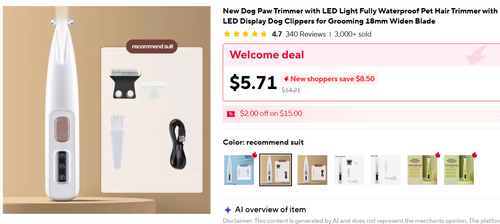Roudhez  DOG paw TRIMMER